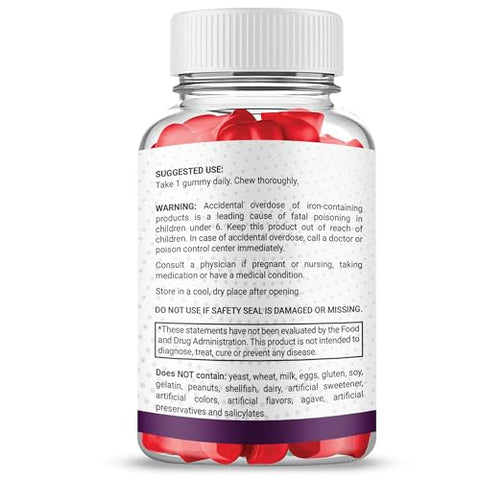 Gold Nutra - Rapid Ripped Gummies de Vinagre de Maçã, Oficial, Máxima Potência, 2 Meses de Fornecimento (2 Pacotes)