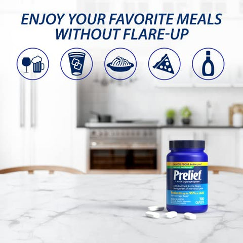 PRELIEF - Prelief Redutor de Ácido Caplets Suplemento Alimentar, 300 Unidades