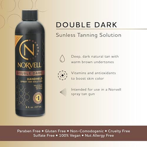 Solução Autobronzeadora Premium – Duplo Escuro, 8 fl.oz. (237 ml) - Norvell