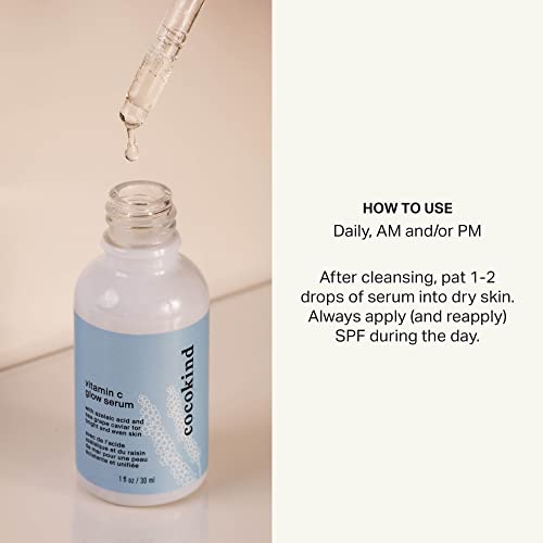 Serum Vitamina C Glow com Ácido Azelaico e Caviar de Uva Marinha para Pele Radiante e Uniforme, 30ml - Cocokind