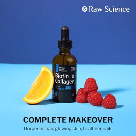 S RAW SCIENCE - Colágeno Líquido – Fórmula Avançada para Pele Firme e Saudável – Marca Exclusiva