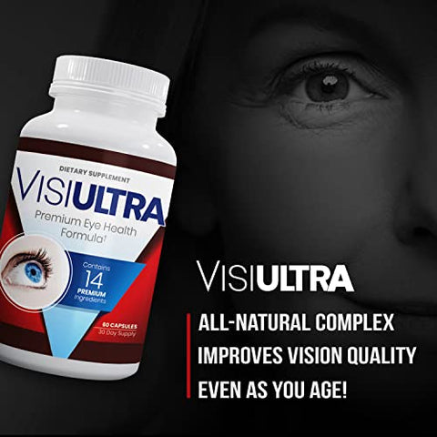 VisiUltra - Suplementos Oculares para Adultos – Cápsulas de Qualidade para a Saúde dos Olhos – Com Vitamina – Marca em Destaque