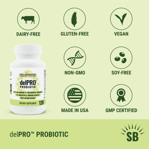 Delpro Probiótico – Reforço Imunológico Avançado – 30 cápsulas - Del-Immune V