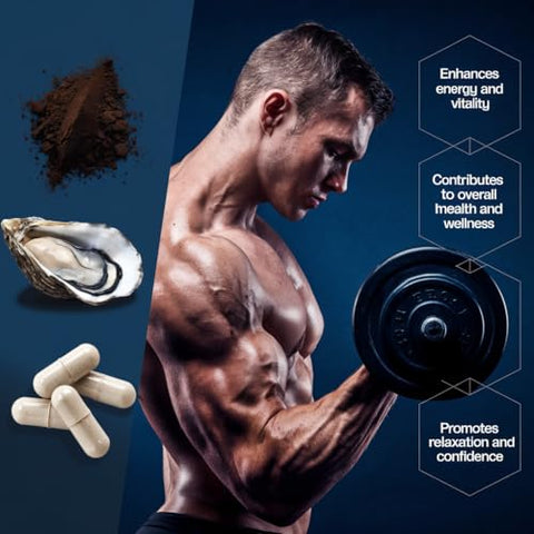Generic - Susnen Strong Capsules: Extrato de Algas Marinhas de Titânio Oyster, Minerais, Promove Absorção, Suplemento Energético Masculino, Fortalece o Corpo e Fornece Energia Natural para o
