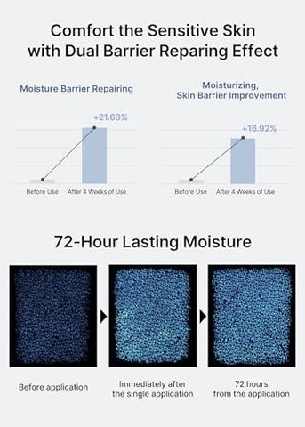 celimax - Celimax Dual Barrier Skin Wearable Cream | Creme Hidratante Facial de Longa Duração com Ceramidas, Ácido Hialurônico, Hidratante, Hidratante, Calmante, Reparador, Dia