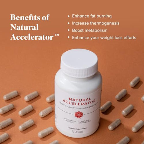 Natural Accelerator: Novo Blend Suporta Metabolismo Acelerado com Sinetrol Patenteado e Ingrediente Clinicamente Estudado para Queima de Gordura com Pimenta Caiena Termogênica - Isagenix