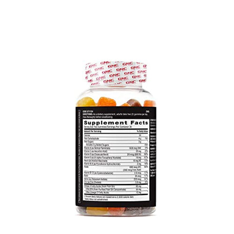 Mega Men Essentials Multi Plus – Ômega 3 Gummy, 60 ct | Vitaminas e Minerais | Saúde Masculina - GNC