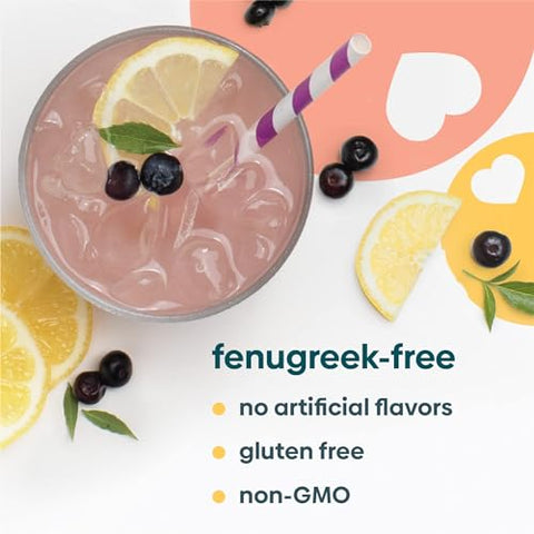 Milkflow Mixes para Bebida de Suplemento para Amamentação, Sem Fenacho, Moringa | BlackBerry Lime – 30g - UpSpring