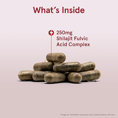 Shilajit 250 mg: Suplemento Alimentar para Energia Celular, 60 Cápsulas Vegetais - Jarrow Formulas