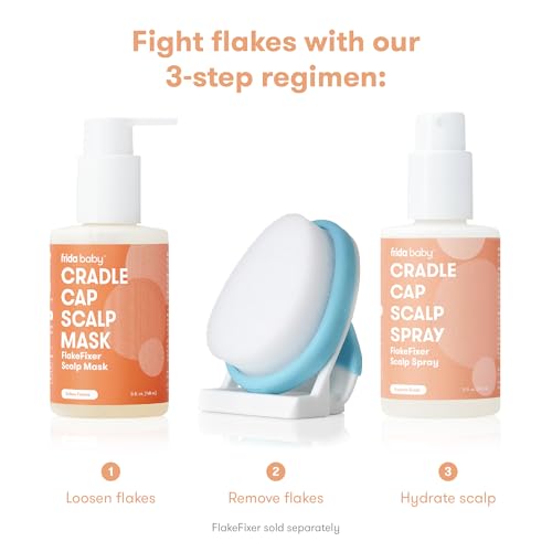 Tratamento para Crosta Láctea Frida Baby, Shampoo para Crosta Láctea, Spray para Couro Cabeludo, Kit para Aliviar o Couro Cabeludo do Bebê, Previne Ressecamento e Descamação