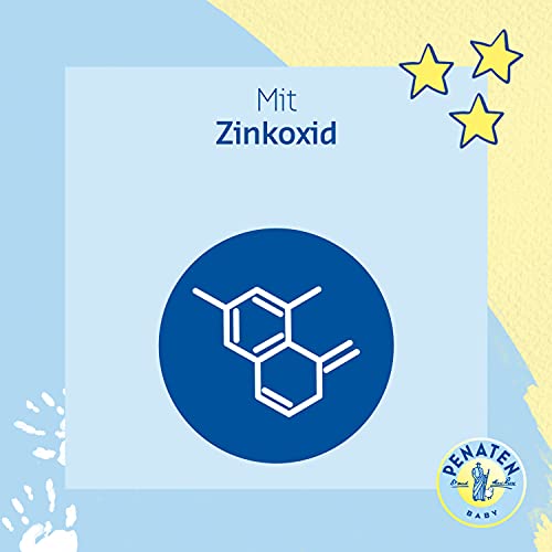 Penaten - PENATEN Creme de Proteção para Feridas, Creme Calmante para Proteção de Feridas de Bebê com Óxido de Zinco para Proteção na Área da Fralda 200 ml / 6,76 g