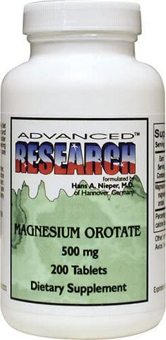 NCI Advanced Research - Dr. Hans Nieper – Comprimidos de Magnésio Orotate, 500 mg, 200 Unidades