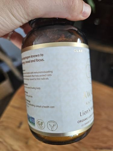 Awaken Naturals - Suplemento Orgânico de Cogumelo do Leão Mane – Potencialize sua Saúde com a Marca Orgânica