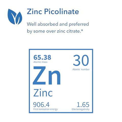 Suplemento de Zinco Picolinato – Suporte à Resposta Imune Normal, Altamente Bioabsorvível, Cápsulas Vegetarianas – 60 Unidades - Allergy Research Group
