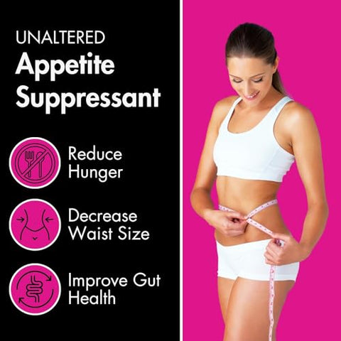 Supressor de Apetite para Mulheres – Combate Desejos, Inchaço – 60 cápsulas (1200 mg) - UNALTERED