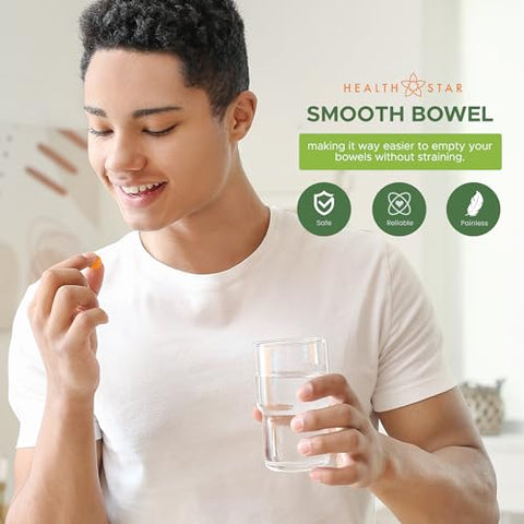 Health Star - Senna Plus Laxante Natural – Alívio Digestivo e Regularidade Intestinal | 30 comprimidos