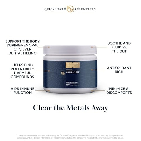 AmalgaClear – Suporte de Desintoxicação com Pectina Cítrica Modificada | Detox com Pectina Cítrica Modificada | Suporte de Desintoxicação | Quicksilver Scientific - Quicksilver Scientific