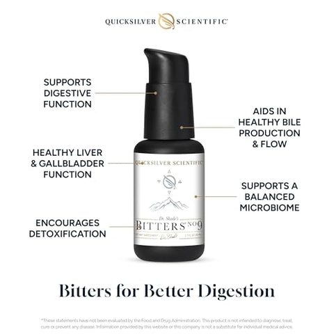 Dr. Shade’s Bitters No. 9 – Bitters Digestivos – Digestivos Lipossomais de Ação Rápida com Cardo Mariano e Bardana - Quicksilver Scientific