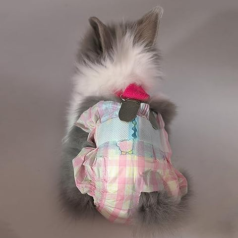 LYML.E1 - Fraldas Descartáveis para Coelhos, Tapetes Absorventes Pequenos, com Suspensórios para Fraldas Femininas de Coelho, Fraldas para Esquilos, para Coelhos, Porquinhos-da-Índia, Gatinhos, Ouriços e Atividades ao Ar Livre (10PCS)