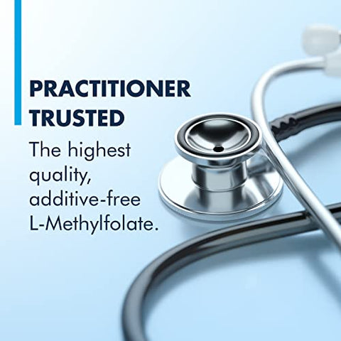 15mg L-Methylfolato (30 Cápsulas) – Suplemento de Methylfolato Ativo de Força Profissional, 5-MTHF para Saúde do Humor, Cérebro e Imunidade, Sem OGM e Sem Glúten - MethylPro