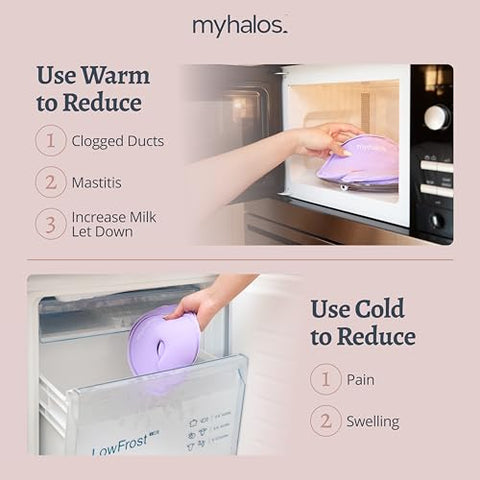 myhalos - Pack Terapia para Seios – 2 Pacotes Terapia Quente Frio para Seios