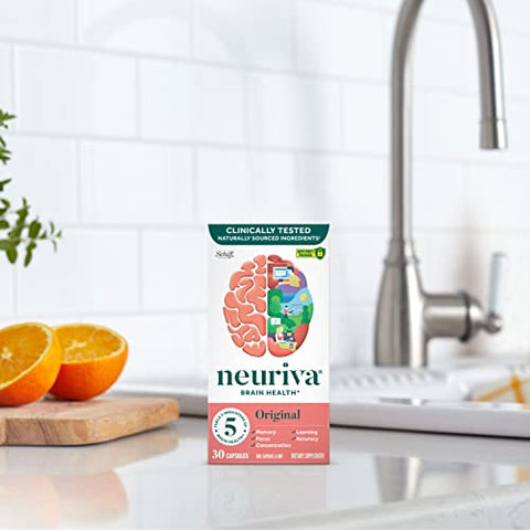 Original – Suplemento para Desempenho Cerebral (30 Unidades), Apoio ao Cérebro com Ingredientes Naturais 1 un (Pacote com 3) - NEURIVA