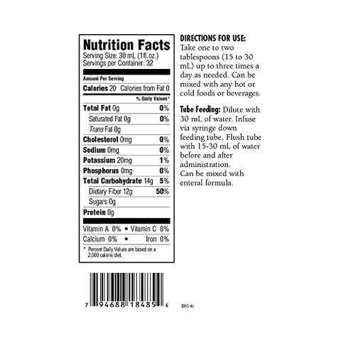 SNEDARK - Nutrição Médica USA HyFiber – Fibra Líquida com FOS 946 ml por National Nutrition