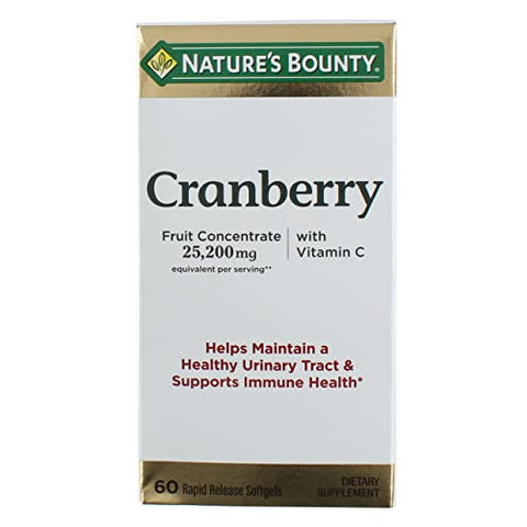 Nature's Bounty - Nature’s Bounty Cranberry Suplemento Alimentar 60 Cápsulas Gelatinosas (Embalagem com 12) – Marca Nature’s Bounty