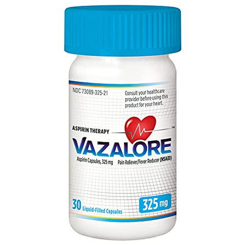 325mg de Aspirina para Adultos | Alívio Rápido da Dor | Marca Líder em Analgésicos - VAZALORE