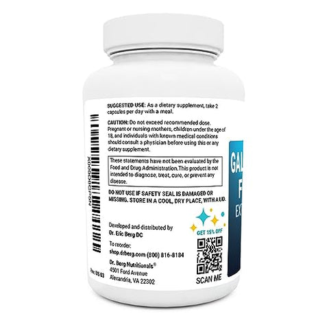 Dr. Berg Nutritionals - Fórmula Extra Forte da Dr. Berg para Vesícula Biliar – Feita com Sais Biliares Purificados