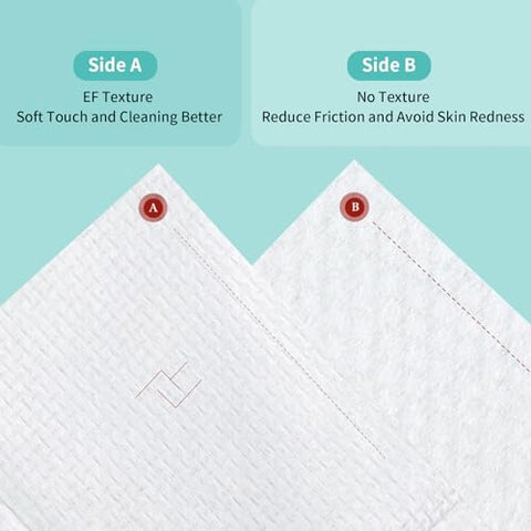 Toalhas Faciais Descartáveis 10″×12″ 100 Unidades – Maciez e Espessura Extra, Lenços de Limpeza Facial para Pele Sensível, 2 Pacotes - Ditoi