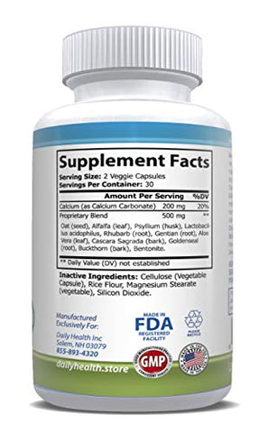Daily Health - Kit Detox de Limpeza Intestinal Life Tree Purify Plus – 120 Cápsulas – Lactobacillus acidophillus – Herbal Natural para Saúde Digestiva