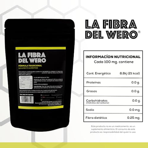 La Fibra del Wero - FIBRA DEL WERO | Fibra de Cacto com Toranja Rosa | Suplemento 100% Natural | Pacote “Mês e Meio” | Marca FIBRA DEL WERO