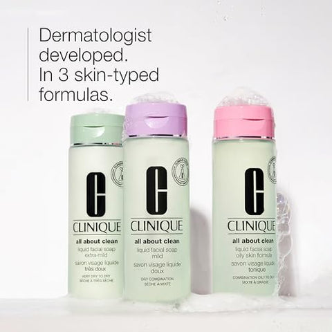 Clinique All About Clean Sabonete Líquido Facial para Pele Oleosa, Fórmula 200ml