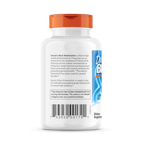 Doctor's BEST - Doctor’s Best Artemisinin – Vegano, Sem Glúten, 90 Cápsulas Vegetais