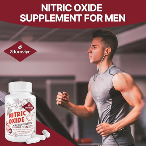 Zdoroviye - Suplemento de Óxido Nítrico para Homens, Precursor de Óxido Nítrico – Marca em Destaque