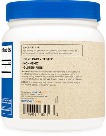 Pó de Raiz de Maca Orgânica (454g) – Energia Natural - Nutricost