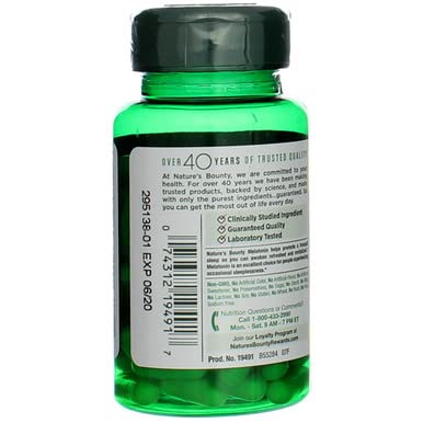 Nature's Bounty - Nature’s Bounty Melatonina 10mg Cápsulas 60 un (Pacote com 4) – Compre Agora!