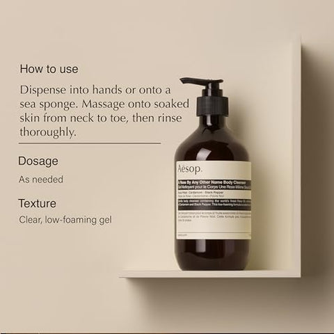 A Rose by Any Other Name Body Cleanser | 500mL/16.9 fl oz | Livre de Parabenos, Cruelty-free - Aesop