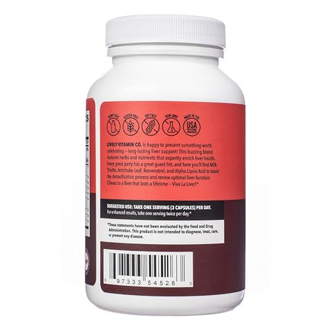 Viva La Liver: Função Melhorada – Limpeza – Desintoxicação – Eliminação de Toxinas – 100% Natural e Eficaz - LIVELY VITAMIN CO