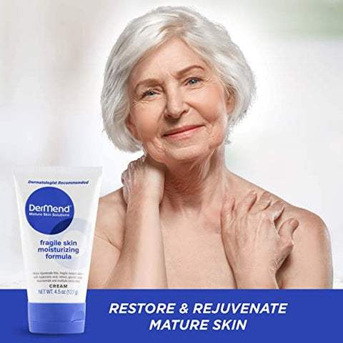 DerMend Mature Skin Solutions - Creme Hidratante Dermend para Pele Sensível: Fórmula Especial para Restauração – 50g