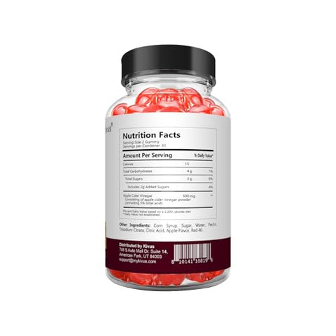 kivus - Kivus Ketologenic ACV Gummies – Gomas de Vinagre de Maçã Cetogênico Kivus (Unidade, 60 Gomas)