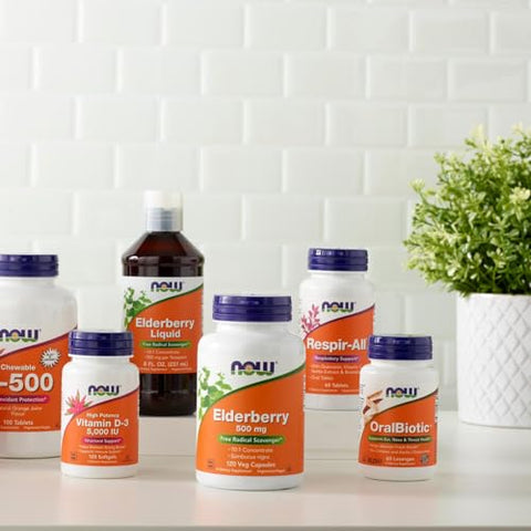 NOW Foods - NOW Supplements Respir-All™ com Quercetina, Vitamina C, Extrato de Urtiga e Bromelina, Suporte Respiratório, 60 Comprimidos