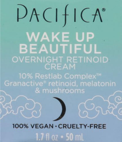 Beauty – Creme Noturno Retinol para o Rosto, Hidratante para Pele Seca e Envelhecida, Suave para Pele Sensível, Ácido Hialurônico Melatonina, Limpo, Vegano - Pacifica