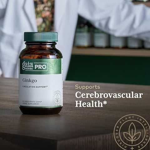 Pro Ginkgo – Circulação Sanguínea – 60 cápsulas – 500mg – Fórmula Natural - Gaia Herbs