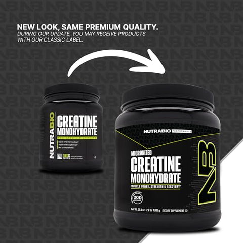 Creatina Monohidratada em Pó Pura (1000 g) – Suporte para Energia, Recuperação e Força Muscular – Testada por HPLC – Pó de Creatina de Grau Puro - NutraBio