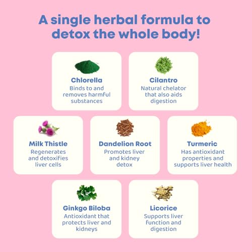 JoySpring - Detox Herbal JoySpring e Limpeza Infantil | Detox Herbal com Extrato de Coentro Proporciona uma Limpeza para Crianças | Suporte à Fala, Melhora Comportamento com um Detox Natural para Crianças | Marca