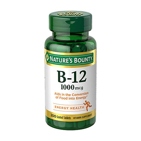 Nature's Bounty - Nature’s Bounty Vitamina B12, Magnésio – Benefícios para a Saúde e Energia | 60 cápsulas | Marca Nature’s Bounty