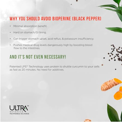 UltraCur - Suplemento de Curcumina de Cúrcuma – Ação Rápida, Extrato de Curcumina Altamente Bioacessível – Antioxidante Natural e Suporte para Articulações – 120 Cápsulas Vegetarianas